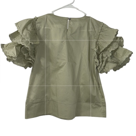 Harshman Green Cotton Top(Size Medium) - Picture 3 of 8